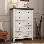 Tall Dresser for Bedroom 5 Drawers Dresser,5 Chest of Drawers Storage Cabinet for Living Room,Filing Cabinet for Home Office
