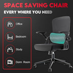 Ergonomic Office Chair - 400LB Comfy Desk Chairs with Adjustable Headrest and Lumbar Back Support, Mesh Computer Chairs with Wheels and Arms for Home Office, Study, Bedroom and Dorm (08black)
