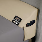 GORILLA GRIP Patent Pending Queen Bed Wedge Pillow Headboard Gap Filler, US Designed, Comfortable Supportive High Density Foam Pillows, Stay in Place Gripping Dots, Wedges Between Mattress, Cream