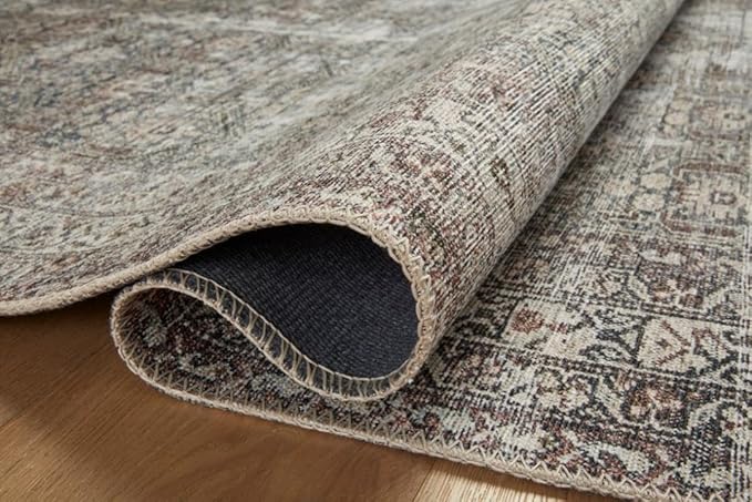 Loloi Amber Lewis Georgie Collection GER-10 Moss/Bark 2'-6" x 12'-0", .19" Pile Height, Runner Rug