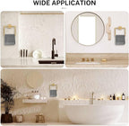 2-Piece Brushed Gold Towel Ring,Square Hand Towel Holder,Stainless Steel Modern Towel Holder Wall-Mounted Bathroom Towel Ring Towel Rack
