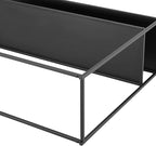 Crosley Furniture Braxton Sofa Console Table with Storage Shelf for Hall, Entryway, or Living Room, Matte Black