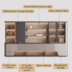 Modern L Shaped Desk, 118.1 inch Large Desk with Storage, Executive Desks for Home Office No Installation Required with Drawers and Lockable, Without Desk or Computer Chair (Filing Cabinet)