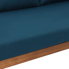 Christopher Knight Home Claremont Outdoor 3 Seater Daybed with Cushions - Acacia Wood - Teak/Dark Teal