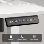 Electric Standing Desk 48 x 24 Inches, Height Adjustable Sit Stand Home Office Computer Desk with Memory Presets,White