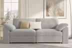 EASE MOOSE Modern Loveseat Sofa for Living Room, Comfty 2 Seat Solid Wood Frame Sofa, FSC Certified Modern Deep Seat Couch