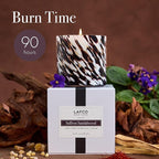 LAFCO New York Signature Fall Candle, Saffron Sandalwood - 15.5 oz - 90-Hour Burn Time - Reusable, Hand Blown Glass Vessel - Made in The USA