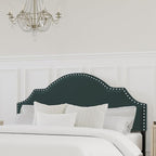Hillsdale, Cynthia Upholstered Full/Queen Adjustable Headboard, Green