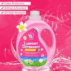 WBM Laundry Detergent Liquid,Concentrate High Efficiency Liquid Laundry Detergent with Long Lasting Fragrance - 35.2 Oz, 50 Loads