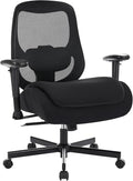 Ergonomic Home Office Desk Chair,Breathable Mesh Chair with Expanded High Back Lumbar Support,Adjustable Height (Classic)