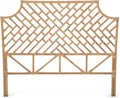 Kouboo Rattan Chippendal Headboard, Queen Size, Bedroom Furniture, Bohemian Decor, Headboard, Natural