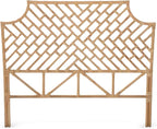 Kouboo Rattan Chippendal Headboard, Queen Size, Bedroom Furniture, Bohemian Decor, Headboard, Natural