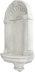 Design Toscano Classical European Style Wall Niche Display Shelf, Medium, 21 Inches Tall, Cast Stone Resin, Antique Stone