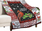 Cardinal Christmas Throw Blanket - Soft, Warm & Cozy Fleece for Kids & Adults - 60"x80"
