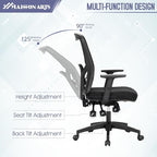 MAISON ARTS Ergonomic Mesh Office Chair, High Back Computer Task Chair Desk Chair with Adjustable Armrest and Lumbar Support for Home Office