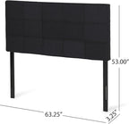 Christopher Knight Home Contemporary Upholstered Queen/Full Headboard, Black