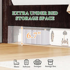 AMERLIFE King Size Bed Frame with 51.2" Spliced Headboard, Rustic Bedframe Wood Platform Bed/Wood Slats Support, No Box Spring Needed, Noiseless, Dark Brown