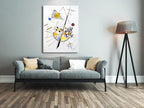 Wieco Art Canvas Prints Large Delicate Tension #85, 1923 by Wassily Kandinsky Abstract Classic Art Reproductions Canvas Wall Art for Home Decor Living Room and Wall Decorations
