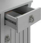 Bush Furniture Salinas Computer Desk with Hutch | Study Table with Drawers, Cabinets & Pullout Keyboard/Laptop Tray | Modern Home Office Desk in Cape Cod Gray | Work Desk with Storage