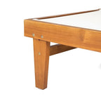 Christopher Knight Home Shiny Outdoor Wood Chaise Lounge (Set of 2), Teak Finish/White Mesh