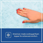 Sealy Baby Cozy Cool Hybrid Breathable Crib Mattress, GREENGUARD GOLD Certified, Made in USA, Cooling Foam, 2 Stage, Toddler Bed Fit, 204 Coils & Cotton Cover, Safety & Quality Tested, 52x28"