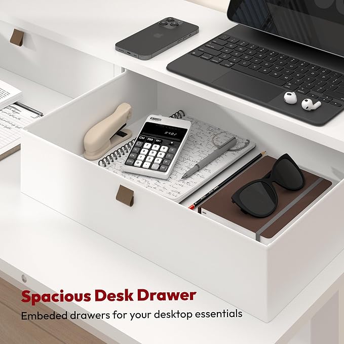 SANODESK L Shaped Standing Desk with 3 Drawers, Height Adjustable Stand up Desk, Corner Gaming Desk with Monitor Stand (Rustic Brown, 63"x47")