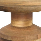 SIMPLIHOME Haynes 16-inch Wide Solid Mango End Table in Natural, Handcrafted Boho-Style Accent Table for Living, Bedroom, or Home Office, Assembled