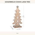 MACKENZIE-CHILDS Gingerbread Cookie Tabletop Christmas Tree, Gingerbread Christmas Decor, Large