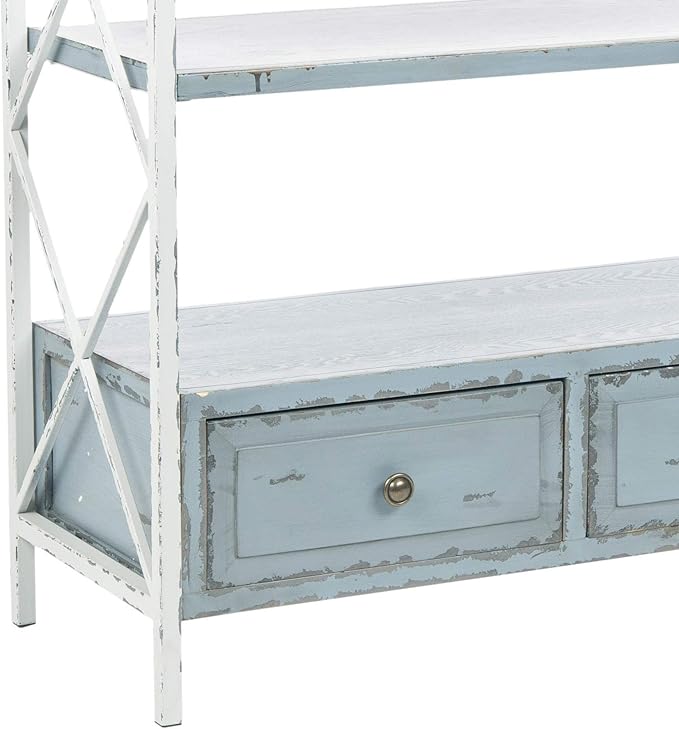 Safavieh American Homes Collection Chandra Pale Blue and White Smoke Console Table