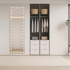 WTTY LED Bathroom Mirror with Lights 96"x36" Hollywood Wall-Mounted Mirror with 3 Color Temperatures, Stepless Dimmable Bulbs, Anti-Fog & Shatter-Proof