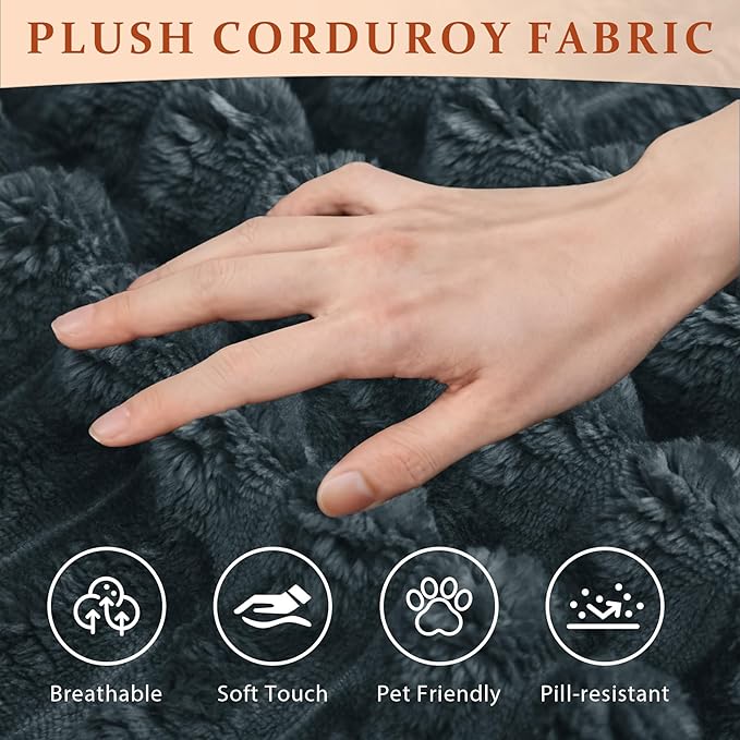 114" Cloud Boneless Sectional Couches for Living Room, Modular Sectional Sofa with Cup Holder, Cozy Fluffy L Shaped Deep Seat Boneless Couch with Storage Pocket, No Assembly Required, Grey