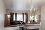 KICHLER Livadia 8-Light Chandelier, Soft Modern-Light in Champagne Bronze, for Foyer, Great Room, or Vaulted Dining or Bedroom (47.75" x 47.75"), 52675CPZ
