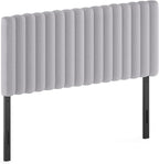 Furinno Roanne Upholstered Tufted Headboard, Full, Glacier