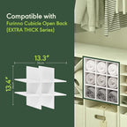 Furinno Cubicle Cube Insert, 9-Compartment Cube Organizer, Fits into Extra Thick Cubes, for Organizers and Storage, White (Does not fit IKEA Kallax Shelving)