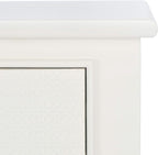 Safavieh Home Collection Haines White 4-Drawer Bottom Shelf Console Table