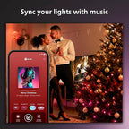 Philips Hue Indoor/Outdoor 65-Foot Festavia String Lights - 250 Mini Color Changing Smart LEDs - Weatherproof - Control with Hue App - Works with Alexa, Google Assistant and Apple HomeKit