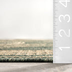 nuLOOM 6' 7" x 9' Outdoor Tribal Geometric Area Rug, Stain Resistant, Weather Resistant, High Traffic, Patio, Balcony, Outside, Ranya Green