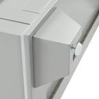 Crosley Furniture Lydia Accent Storage Cabinet, Bar, Buffet for Kitchen, Living Room, or Entryway, Gray