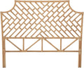 Kouboo Rattan Chippendale Headboard, Full Size, Natural