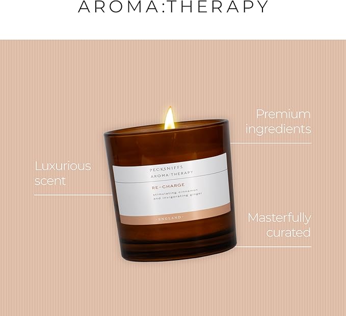 Pecksniff's Amber Re-Charge Candle | 3 Wicks, 550g/19.40oz