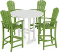 POLYWOOD® Palm Coast Bar Set, Lime/White