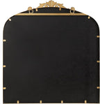 Kate and Laurel Arendahl Ornate Traditional Square Arched Mirror; 28 x 30; Antique Gold; Decorative Baroque Style Arch Vintage Mirror with Wide Frame and Ornamental Crown