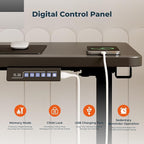 Standing Desk, Large Stand Up Desks, 71x31 Inches Electric Sit Stand Desks , Adjustable Height Computer Table Charging USB Port&Sedentary Reminder for Home Office with Splice Board (Black)
