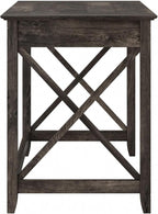 Bush Furniture Key West 48W Writing Desk in Dark Gray Hickory