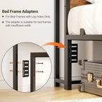Unikito Headboard for Twin Size Bed with Storage Shelf, Head Board with 3 Outlets and 2 USB Ports, Headboards with RGB LED Light, Height Adjustable, Sturdy and Stable, Easy Assembly, Rustic Brown