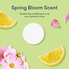 BLUELAND Laundry Detergent Tablets, 60 Count, Spring Bloom Scent, Plastic-Free Eco-Friendly Pods, Sheets, Liquid Alternative - Safe for Sensitive Skin, Gentle