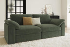 EASE MOOSE Modern Loveseat Sofa for Living Room, Comfty 2 Seat Solid Wood Frame Sofa, FSC Certified Modern Deep Seat Couch, Removable Cover