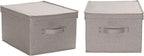Household Essentials Large Fabric Storage Bins 2 Pack, Gray