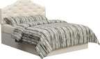 Dawson Queen Headboard Silver PU