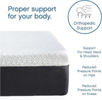 Cool Gel 12 Inch Twin Size Mattresses Memory Foam Medium Firm, Twin Memory Foam Mattress Cooling, Made in the USA, 12" Depth with Pressure Relief, CertiPUR-US Certified No Fiberglass, CoolGel Bed